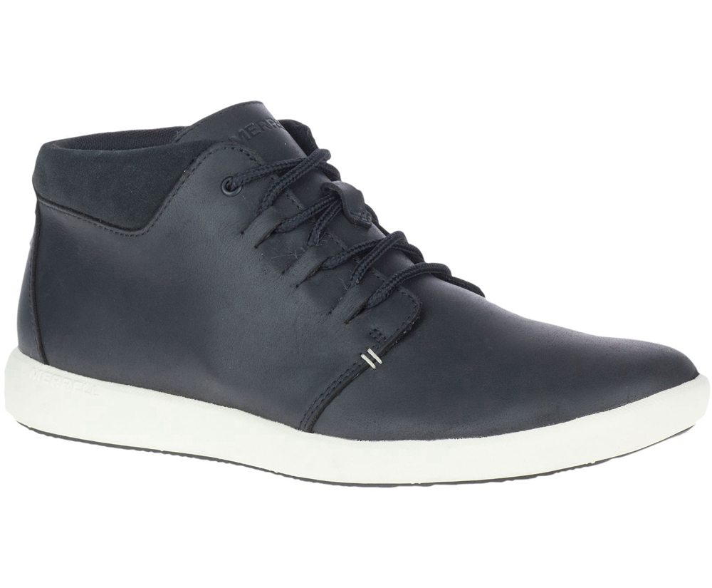 Merrell Boots Black - Freewheel 2 Chukka - Mens 08UAFBNYS